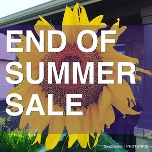 END OF SUMMER SALE!!! Don’t miss out!